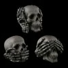 Totenkopf 3er Set - No Evil - Schwarz -FIGUREN Verkäufe Totenkopf 3er Set No Evil Schwarz 1280x1280