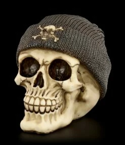 Totenkopf Mit Beanie - Grau -FIGUREN Verkäufe Totenkopf Beanie Grau 2 1280x1280