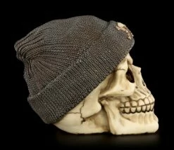 Totenkopf Mit Beanie - Grau -FIGUREN Verkäufe Totenkopf Beanie Grau 7 1280x1280