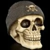 Totenkopf Mit Beanie - Grau -FIGUREN Verkäufe Totenkopf Beanie Grau 1280x1280