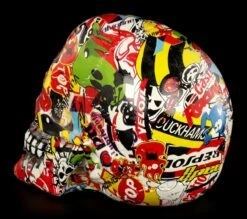 Bunter Totenkopf Mit Markenwerbung - Pop Art -FIGUREN Verkäufe Totenkopf Bunt Pop Art 3 1280x1280