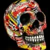 Bunter Totenkopf Mit Markenwerbung - Pop Art -FIGUREN Verkäufe Totenkopf Bunt Pop Art 1280x1280