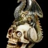 Steampunk Drache Auf Totenkopf - Dragon's Grasp -FIGUREN Verkäufe Totenkopf Mit Drache Dragons Grasp 2 1280x1280