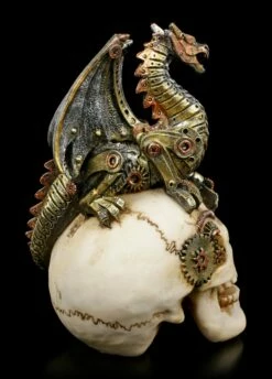 Steampunk Drache Auf Totenkopf - Dragon's Grasp -FIGUREN Verkäufe Totenkopf Mit Drache Dragons Grasp 4 1280x1280