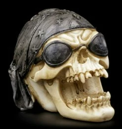Totenkopf Mit Sonnenbrille Und Kopftuch