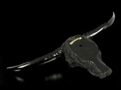 Wandrelief Büffel Schädel - Schwarze Noppen -FIGUREN Verkäufe Wandrelief Bueffel Schaedel Schwarze Noppen 4 1280x1280