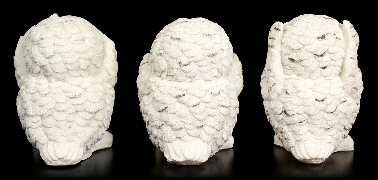 Figur - Drei Weise Schnee-Eulen 6 Figur - Drei Weise Schnee-Eulen – Bild 4