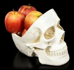 Weiße Totenkopf Schale