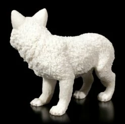 Weisse Wolf Figur - Welpe Stehend -FIGUREN Verkäufe Weisse Wolf Figur Welpe Stehend 2 1280x1280