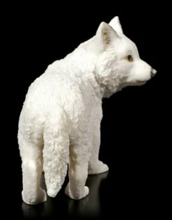 Weisse Wolf Figur - Welpe Stehend -FIGUREN Verkäufe Weisse Wolf Figur Welpe Stehend 3 1280x1280