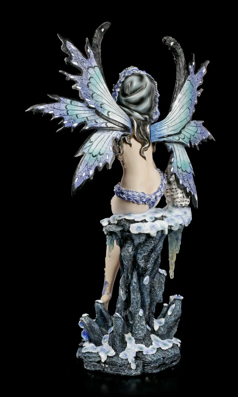 Winter Elfen Figur - Ciana Mit Schnee Eule 6 Winter Elfen Figur - Ciana Mit Schnee Eule – Bild 4