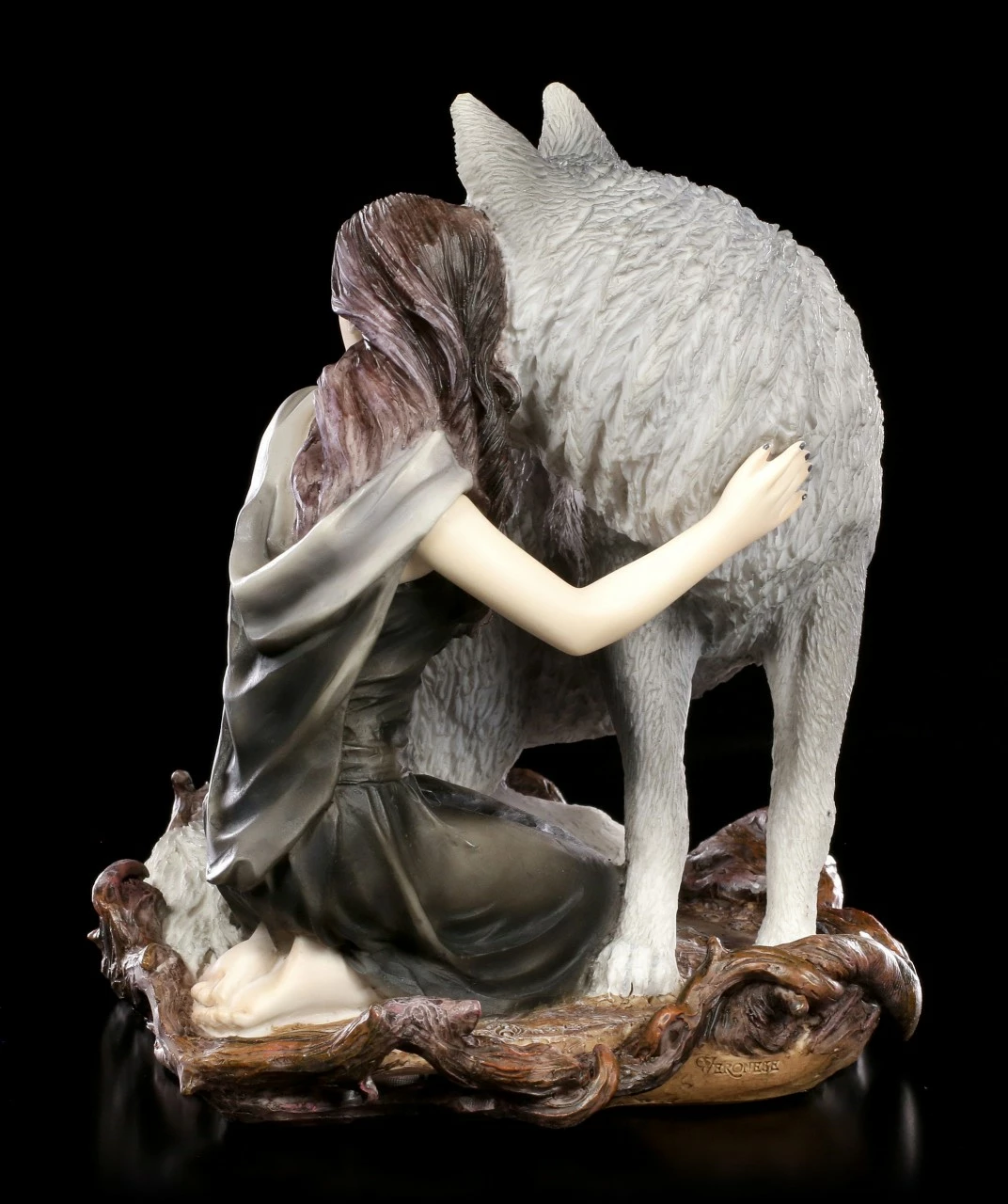 Anne Stokes Figur Mit Wolf - Soul Bond 5 Anne Stokes Figur Mit Wolf - Soul Bond – Bild 3