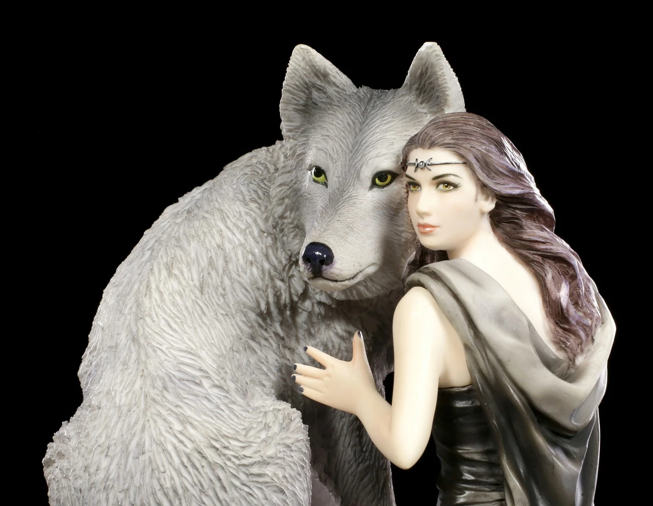 Anne Stokes Figur Mit Wolf - Soul Bond 8 Anne Stokes Figur Mit Wolf - Soul Bond – Bild 6