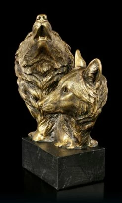 Wolfsköpfe Auf Monolith - Song Of The Wild 15 Wolfsköpfe Auf Monolith - Song Of The Wild -FIGUREN Verkäufe Wolfskoepfe Auf Schwarzem Monolith Song Of The Wild 6 1280x1280