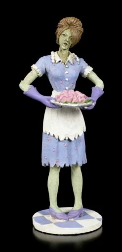 Zombie Figur - Hausfrau Serviert Gehirn